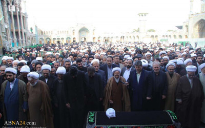 Secretary-General of AhlulBayt (a.s.) World Assembly attends at funeral c ( (22).jpg
